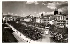 Clermont Ferrand Places jaude Monument of General Desoix and Cathedrale - CPA