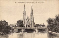 Strassburg - Strasbourg - Church Saint Paul Bridge of University CPA
