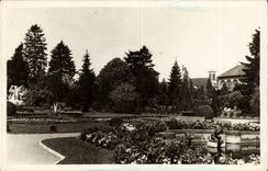 Belfort - a Sight Of the Public garden L Laures At the Bottom the Church Saint Joseph - CPA