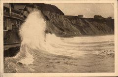 Biarritz - Effets de Vague su la cote basque - CPA 