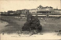 Biarritz - Le Casino Municipal et la Plage - CPA 