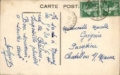 Reims - die Kathedrale - CPA