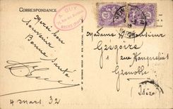 Reims - der Platz koniglich und die Strasse Colbert - Forderwagen - CPA