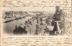 Angers - Sight on Maine and the Low city taken of the Castle - CPA