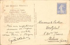 Soft France - Falls of the Tarn Castelbouc the Village and the Old Castle - CPA