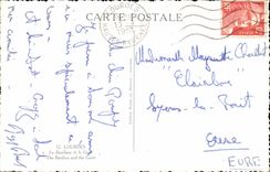 Lourdes - the Basilica and the Cellar - CPA