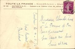 Cauterets gesehen vom Innenraum von einem der romischen Kabinen und der Bader - CPA