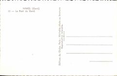 Nimes - die Brucke von Gard - CPA