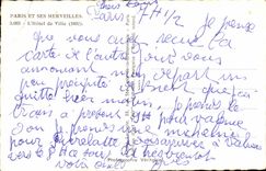 CPSM Paris L'hotel de ville