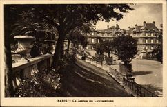 CPA Paris the garden of Luxembourg