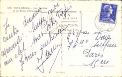 Korsika - Korsika - befestigt geblokt den Garten und der Tabelle der Lagebestimmung CPA