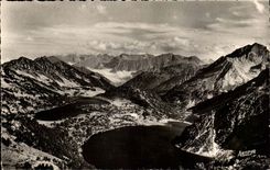 Bareges - 1300 m-muder See Aubert 2050m und Aumor 2100m CPA