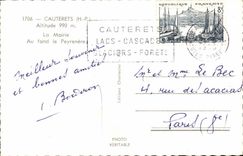 Cauterets Alt 990 das Rathaus beim unteren Peyenere - CPA