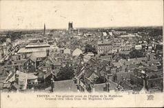 Troyes - View taken Church of the madeleine - CPA