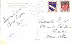 Sainte Anne von auray - das Kriegdenkmal das CPA