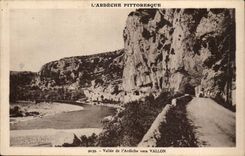 Ardeche - Valley of Ardeche towards Small valley CPA