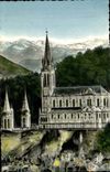 Lourdes - the Cave and Basilica CPA