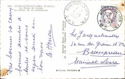 Boulogne bekanntes Meer - das Gatter von Calais die Haube der Kathedrale - CPA