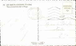 Sande Olonne der Gesamtabbildung des Strandes - CPA