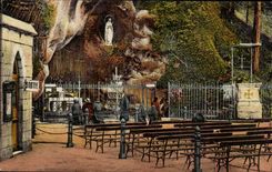 Lourdes - the Cave - CPA