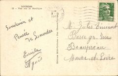 Lourdes - Sight on the Basilica - CPA