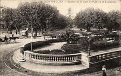 Montpellier - Square de la Gare de Palavas et Esplande - CPA 