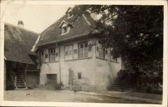 Visit the Fair Expos Strasbourg in September - hand stamp - Pretty house - CPA