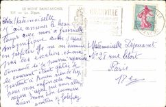 The holy Mount Michel - the Dam - CPA