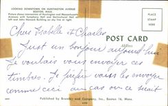 The United States CPA Looking downtown off Huntington Boston Avenue