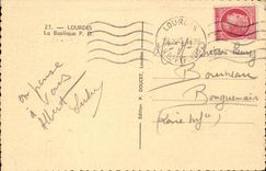 Lourdes CPA the basilica (sheep)