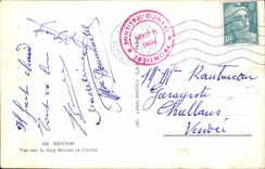 Menton CPA Seen on the Cape Martin and Italy