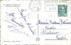 Amelie les Bains CPA throats of Mondony