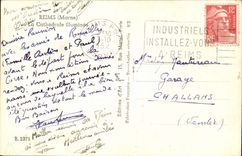 Reims CPA das Kathedrale illuminee