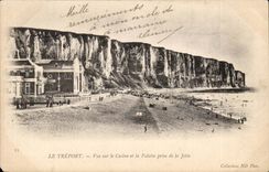 Treport CPA Seen on the casino and cliff taken of the pier