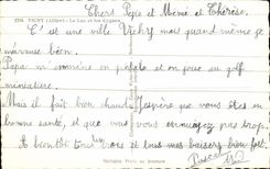 Vichy CPA the lake and swans