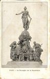Paris CPA Le triomphe de la Republique (lion)