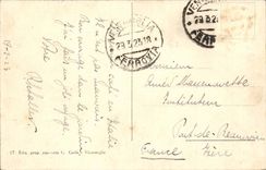 Italy Italia VEntimiglia CPA the passeggiata delle matt palm Al