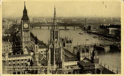 The United Kingdom London London CPA Unique view off the covers off Parliament County hall