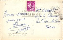 Lourdes CPA the virgin couronnee illuminee