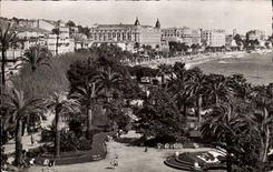 Cannes CPA gardens and hotels of the small cross