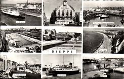 dieppe MODERNE KARTE Brighton-Hafenstation (Boot)