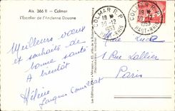 Colmar CPA the staircase of the old customs