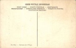 Corot CPA Entree du village