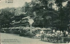 La Terrasse P Beillard CPA Route de ceinture du lac Exposition coloniale 1931