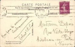 La Terrasse P Beillard CPA Route de ceinture du lac Exposition coloniale 1931