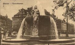 Germany Munchen CPA Nornenbrunnen