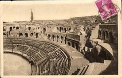 Nimes CPA der Arena gesehene Innenraum