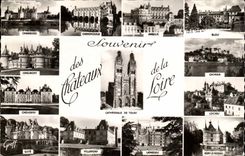 CPA Souvenir des chateaux de la Loire