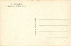 Lourdes CPA the basilica and Gave