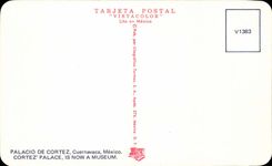 Mexico Mexico City MODERN CARD Palacio de Cortez Cuernavaca Cortez De luxe hotel